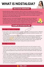 We feel things and in the process we become so emotional that we often cry due to this. Nostalgia Definition Examples Of Nostalgia In Spoken Language And Literature 7esl Essay Writing Skills English Writing Skills Writing Skills