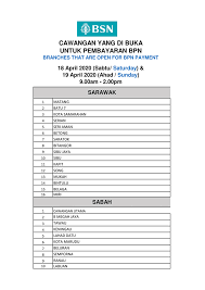 Get paid at the real exchange rate by using wise. Senarai Waktu Operasi Pembayaran Bpn Di Bsn Terpilih Hujung Minggu Dilanjutkan Joquz