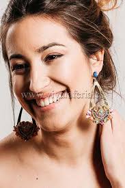 Pendientes bisutería flamenca Malva de Candela de Reina