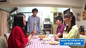 Japanese family fuckin under the table during dinner