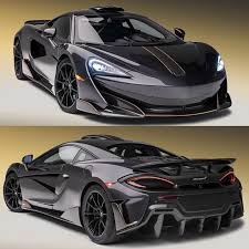 Mso Stealth Grey Mclaren 600lt Is Headed To Pebble Beach And It Looks Amazing With The Roof Scoop Who Agrees Mclaren 600lt Mclaren Pebble Beach Stealth