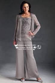 Petite Mother Of The Bride Pant Suits Chiffon With Embroidery Ps 067 Fancy Dresses Bridal Pants Bridal Pant Suit