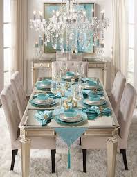 If your living room color is teal, when you close the whole curtains. Teal Dining Room Decor Novocom Top