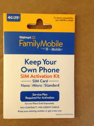 Once it arrives, go online to activate your sim and choose a plan (you will be asked to purchase a plan during the activation process). Walmart Family Mobile Bring Your Own Phone Sim Activation Kit Free S H