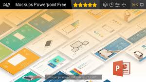 Free Mockup Website And Mobile Powerpoint Template Powerpoint Templates Website Mockup Powerpoint Presentation Templates