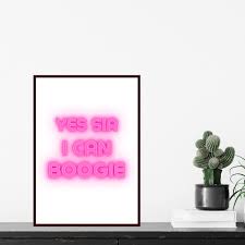 Yes sir i can boogie. Yes Sir I Can Boogie Fun Disco Song Quote Art Poster Print Etsy In 2021 Song Quote Art Poster Prints Posters Art Prints