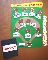 Baseball Theme For Classroom School Classroom Job Or Task