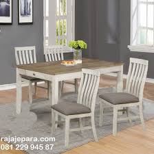 Kursi makan kayu dan besi desain minimalis ragam model & desain untuk ruang makan minimalismu dengan harga & kualitas terbaik. Meja Makan Minimalis Harga Murah 4 Kursi Rajajepara Com