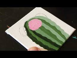 Maybe you would like to learn more about one of these? Painting A Small Cactus On Canvas With Acrylics Paintingtube