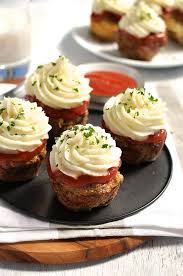 Meatloaf Cupcakes With Mashed Potato Recipe Recipetin Eats Meatloaf Cupcakes Food