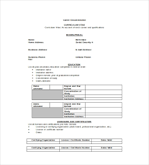 Biodata forms give a summary of your personal details, educational details, and work experience details in a simple form. Free 8 Sample Cv Templates In Pdf Ms Word