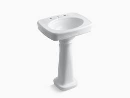 K 2338 8 Bancroft Pedestal Sink With 8 Inch Centers Kohler Canada