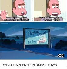 What Happened In Ocean Town Steven Universe Memes Steven Universe Funny Steven Universe Gem