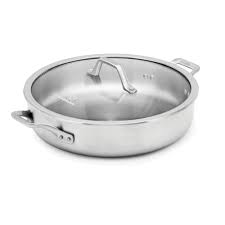 The Calphalon Signature Stainless Steel 5 Qt Sauteuse With Cover Is Made With Five Layers Of Metal That Delivers Calphalon Calphalon Cookware Stainless Steel
