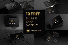 Card business card business mockup card mockup business mockup template business card design business card vector business card templates flat colored geometric stars decor. Free Black Business Card Mockups Creativetacos