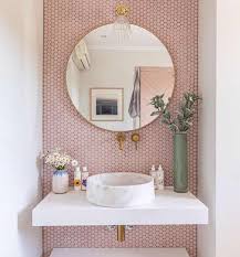 Pink bathrooms, how we love thee. A Modern Pink Bathroom For Kids Lay Baby Lay