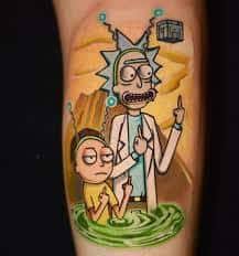 The most common rick morty tattoo material is plastic. What Does Rick And Morty Tattoo Mean Represent Symbolism