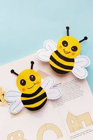 The birth of a bee. Bumble Bee Bookmark With Printable Template Mommy Made That