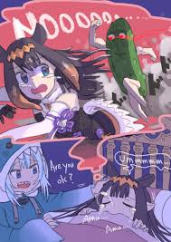 gawr gura, ninomae inanis, gawr gura, and ninomae inanis (hololive and 2  more) drawn by boutarou_rx_78 | Danbooru