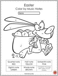 Music notes symbols coloring pages. Easter Music Coloring Sheets 26 Color By Notes And Music Symbols
