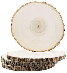 We air dry our lumber for up to 3 years (until they reach 20% moisture content), then finish drying most of the wood in one of our custom designed vacuum kilns. Amazon Com Unfinished Wood Slices Large Wood Slices For Crafts Wood Centerpieces For Tables Wood Slabs