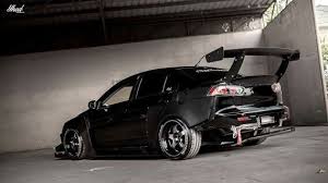track stanced black mitsubishi evolution x mitsubishi evolution mitsubishi evo mitsubishi lancer evolution mitsubishi evo mitsubishi lancer evolution