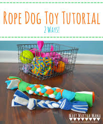 Keep every family member warm and cozy by making a few more homemade blankets for your collection. Diy Fleece Dog Toy Tutorial Mary Martha Mama