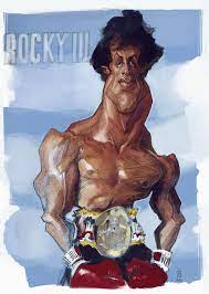 Rocky Iii Por Alberto Russo Caricaturas De Famosos Personajes Caricaturas Personajes Famosos