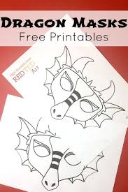 Easy Dragon Mask Coloring Pages Print Color And Wear These Fabulous Printable Dragon Masks A Quick Dragon Mask Chinese New Year Crafts Dragon Coloring Page