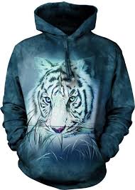 The Mountain Thoughtful Bengal White Tiger Face Hoodie Sweatshirt Jacket S 2xl Themountain Hoodie Tiger Hoodie Tiger Sweatshirt Unisex Hoodies