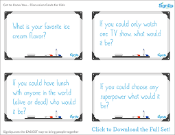 Icebreaker games for zoom students. Would You Rather Get To Know You Icebreakers For Back To School Signup Com