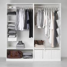 Similar ikea wardrobe to dombas regarding assembly only. Pax White Hasvik White Wardrobe 200x66x201 Cm Shop Online Or In Store Ikea