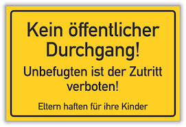 Unsere cliparts dürfen kostenlos herunterladen und in einem gängigen kein durchgang schild. Verbot Kein Offentlicher Durchgang Zutritt Verboten