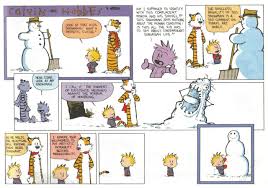 Calvin and hobbes snowmen comics