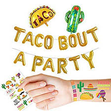 16 Gold Foil Balloon Taco Bout A Party Cactus Balloons Engagement Bachelorette Birthday Taco Shower Fiesta Party Theme Baby Shower Pregnancy Announcement Ideas Mexican Fiesta Theme Supplies Walmart Com Walmart Com