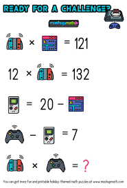 Math Video Games Puzzles For Grades 1 6 Are Your Kids Ready Mashup Math Maths Puzzles Math Fractions Worksheets Free Math