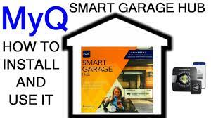 How To Install Use The Chamberlain Myq Smart Garage Hub Open Close Ga Garage Installation Garage Door Remote