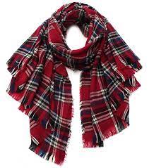 This elegant wrap requires only beginner level skills and can be worked up in any color. Tartan Plaid Blanket Scarf Red The Lucky Knot