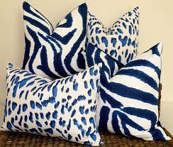 Maybe you would like to learn more about one of these? Blue Leopard Pillow Hamptons Cushion Blue White Accent Throw Etsy Blue And White Pillows Leopard Pillows Animal Print Bedroom