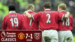 Related articles more from author. Premier League Classic Manchester United 7 1 West Ham 1999 00 Youtube