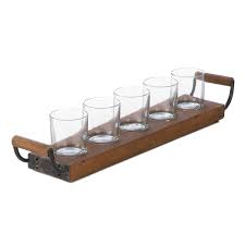 Never lose track of your glasses again with this quirky, wooden face eyeglass holder. Glass Candle Holder Decorative Candle Holders Rustic Wooden Tray Candleholder Walmart Com Walmart Com