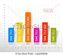 infographic flat design column graph chart template