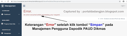 Username dan password salah saat unduh prefil dan registrasi, padahal udah reset oleh admin disdik. Dapodik Paudni Tidak Bisa Registrasi Kumpulan Informasi