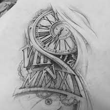 Das tattoo design und überhaupt die tattoo vorlagen sollen einfach gestaltet werden. Top Clockwork Clock Uhr Zifferblatt Tattoo S In Lists For Pinterest Clock Clockwork Tattoos