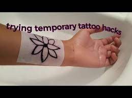 Do these fake tattoos look realistic? Trying A Temporary Tattoo Hack Youtube