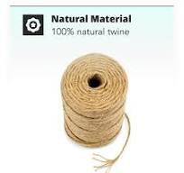 H&S Natural Jute Twine String – 2 Reels x 3mm Thick Strong Natural Garden  Rope Roll - 6 Ply & 300 Ft Brown Cord for Crafts