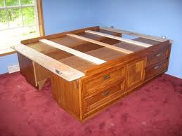 How To Build A Captain S Bed From Two Dressers Diy Storage Bed Captains Bed Diy Bed