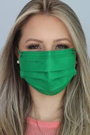 Máscara Descartável Branca com Elástico Azul Royal Com 50 Unidades