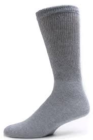 Men's Grey Diabetic Socks by Sole Pleasers
