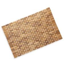 Conair Pollenex Solid Teak Roll Up Shower Mat With Images Bamboo Shower Mats Shower Mat Bamboo Bath Mats